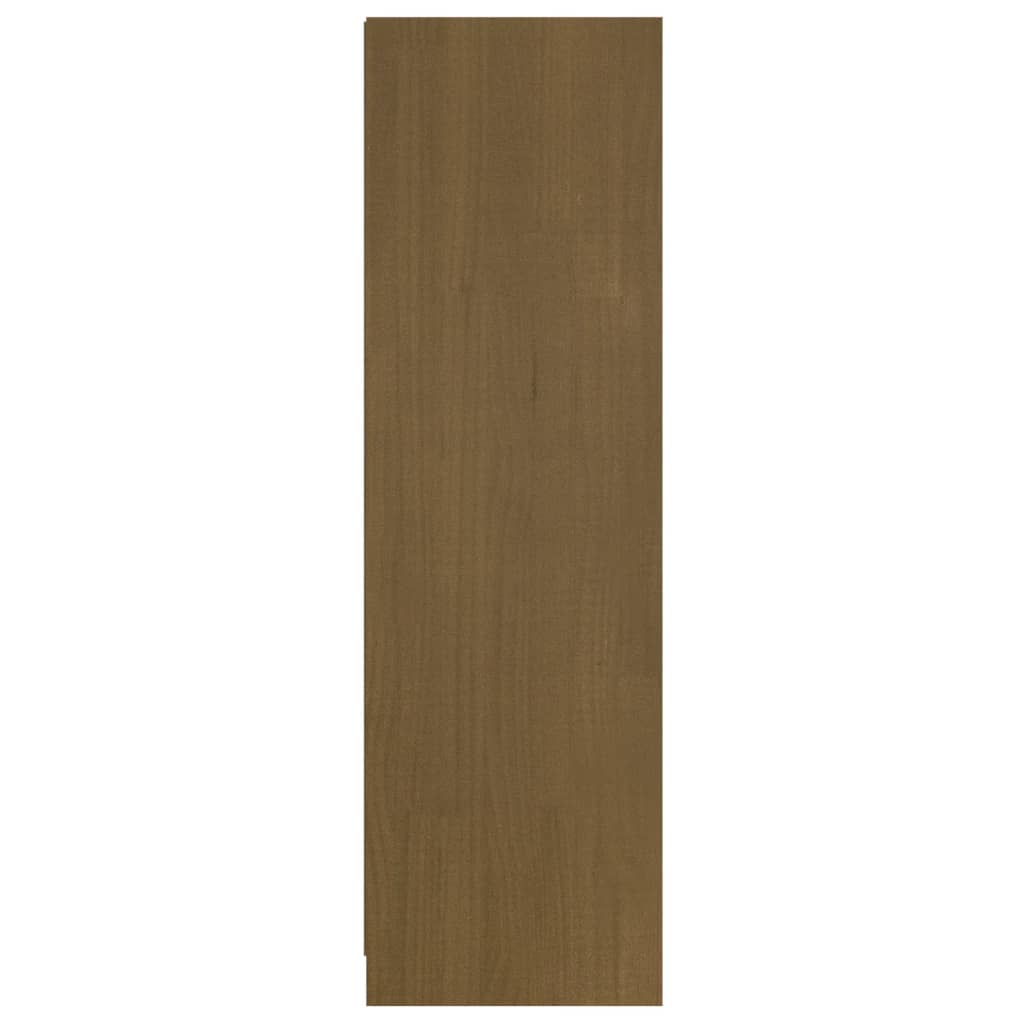 Bibliothèque/séparateur de pièce marron miel 40x30x199 bois de pin massif