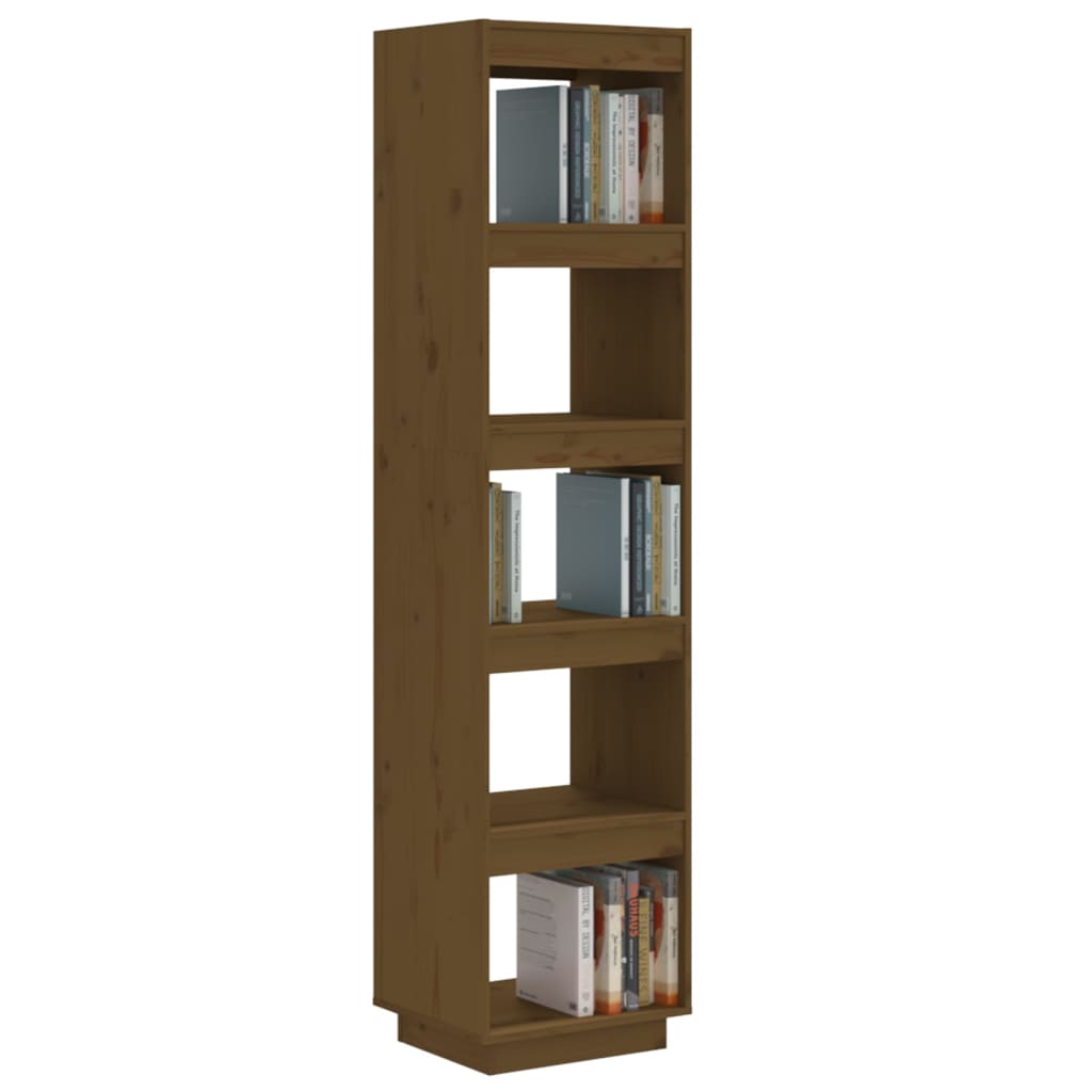 Bibliothèque/séparateur de pièce marron miel 40x35x167cm bois de pin massif