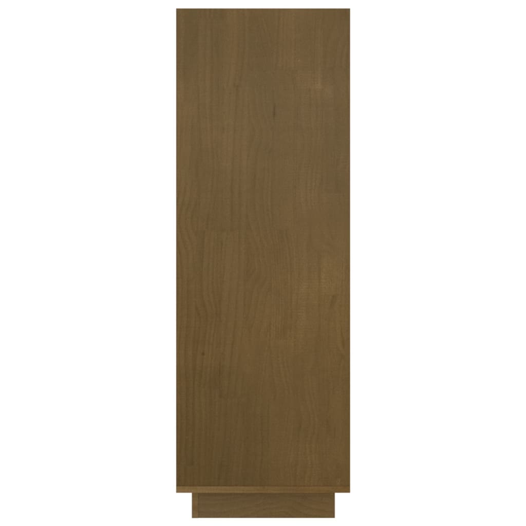 Bibliothèque/séparateur de pièce marron miel 80x35x103 bois de pin massif