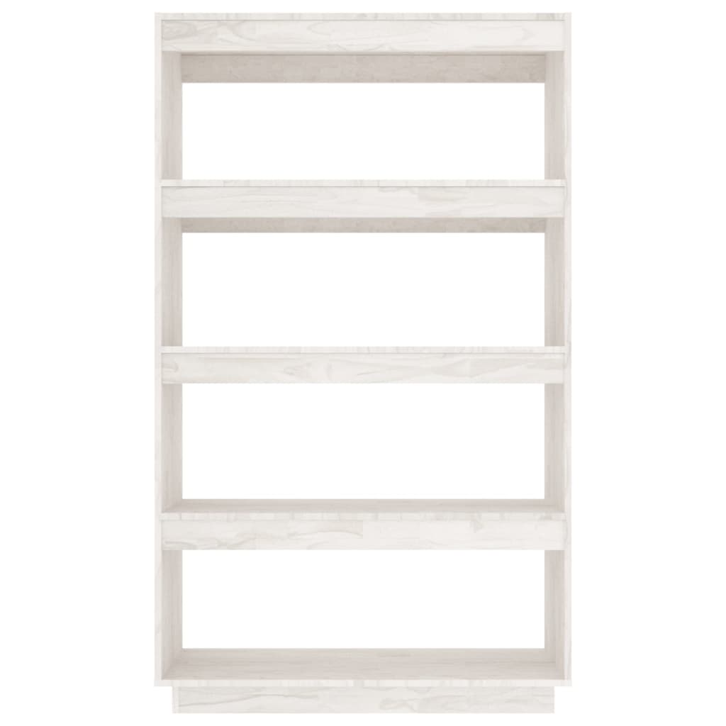 Bibliothèque/séparateur de pièce blanc 80x35x135 cm bois de pin massif