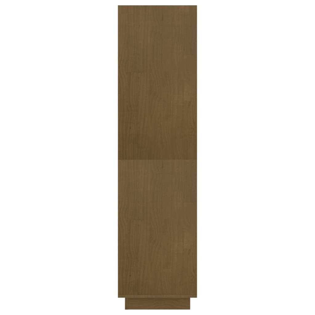 Bibliothèque/séparateur de pièce marron miel 80x35x135 bois de pin massif