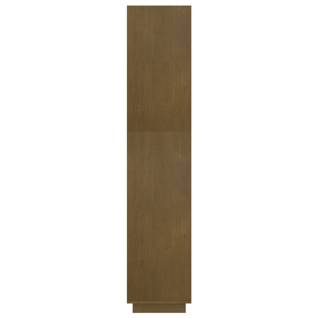 Bibliothèque/séparateur de pièce marron miel 80x35x167 bois de pin massif