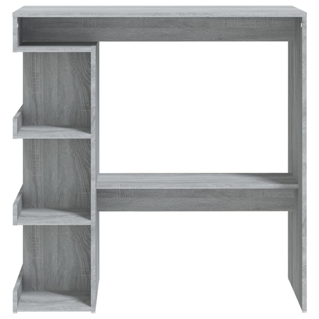 Bar table with shelf Gray Sonoma 100x50x101.5 cm