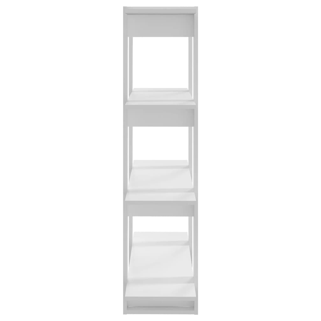 Bookcase/room divider white 100x30x123.5 cm