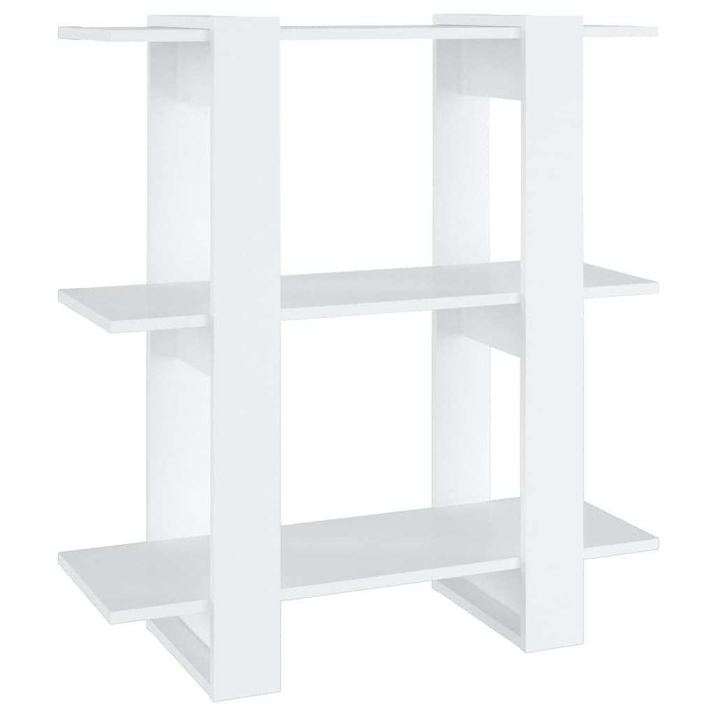 Bibliothèque/séparateur de pièce blanc 80x30x87 cm