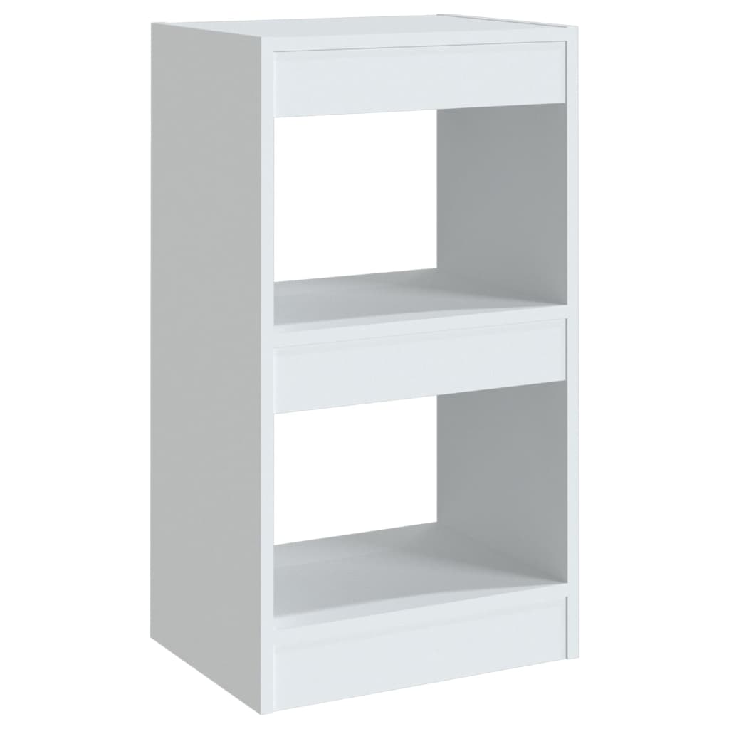 Bookcase/room divider white 40×30×72cm