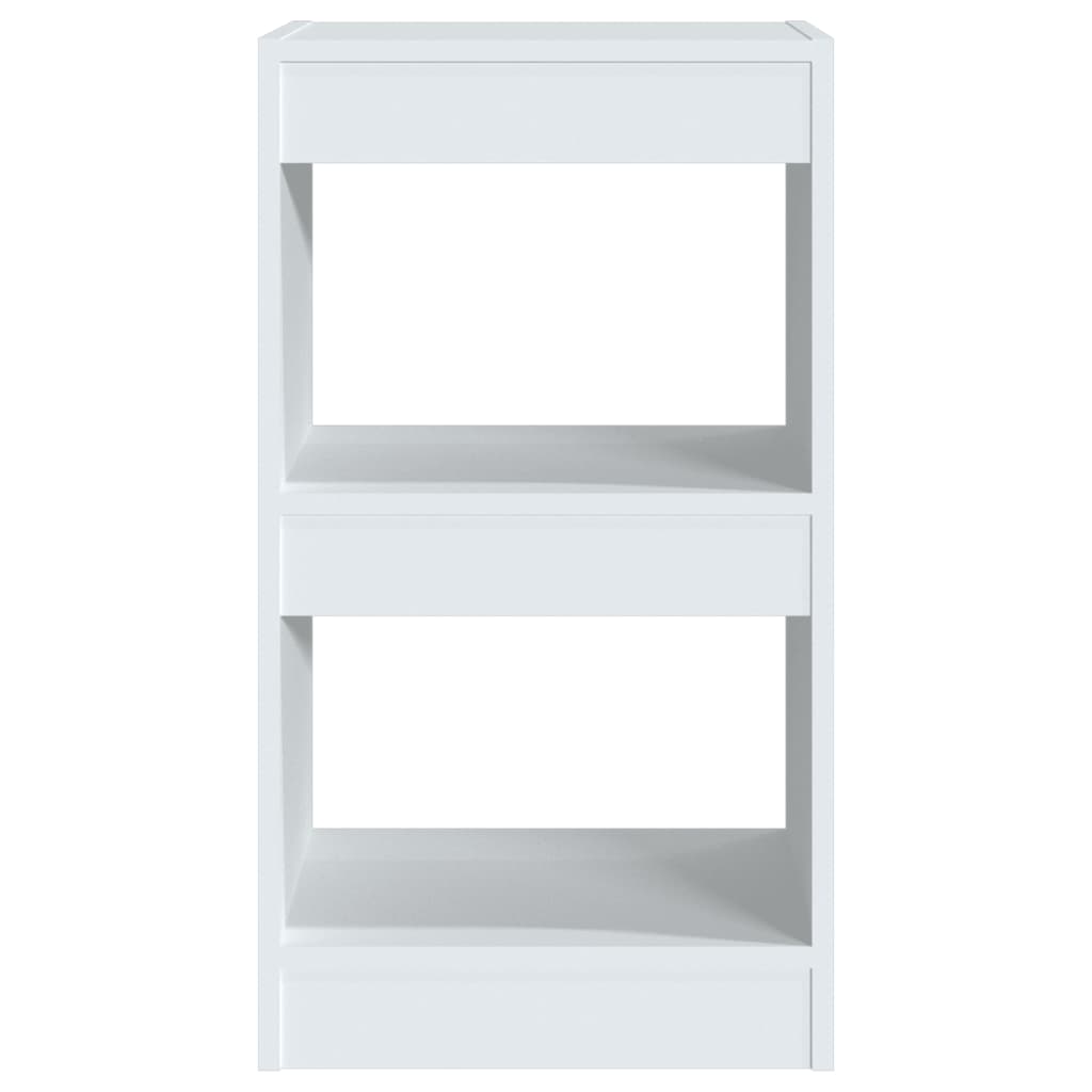 Bookcase/room divider white 40×30×72cm