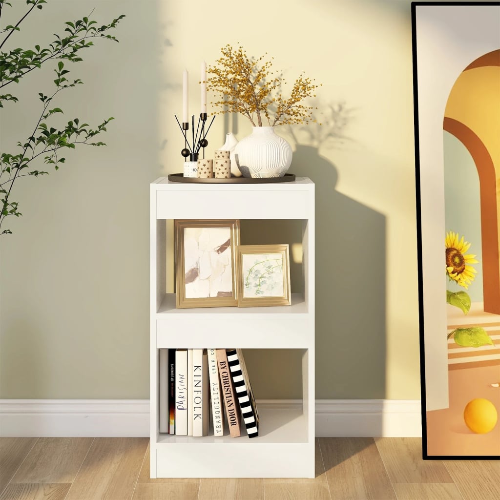 Bookcase/room divider white 40×30×72cm