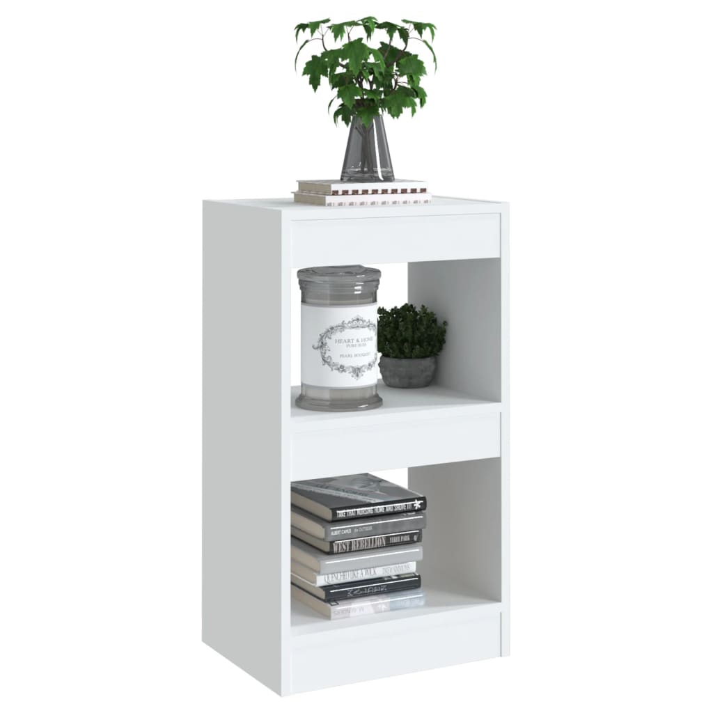Bookcase/room divider white 40×30×72cm