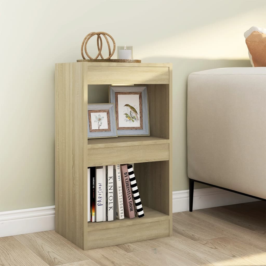 Bookcase/room divider Sonoma oak 40×30×72 cm