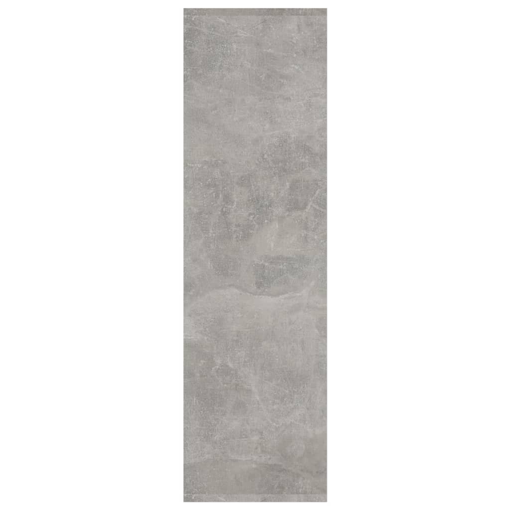 Bibliothèque/séparateur de pièce gris béton 60x30x103 cm matériau bois
