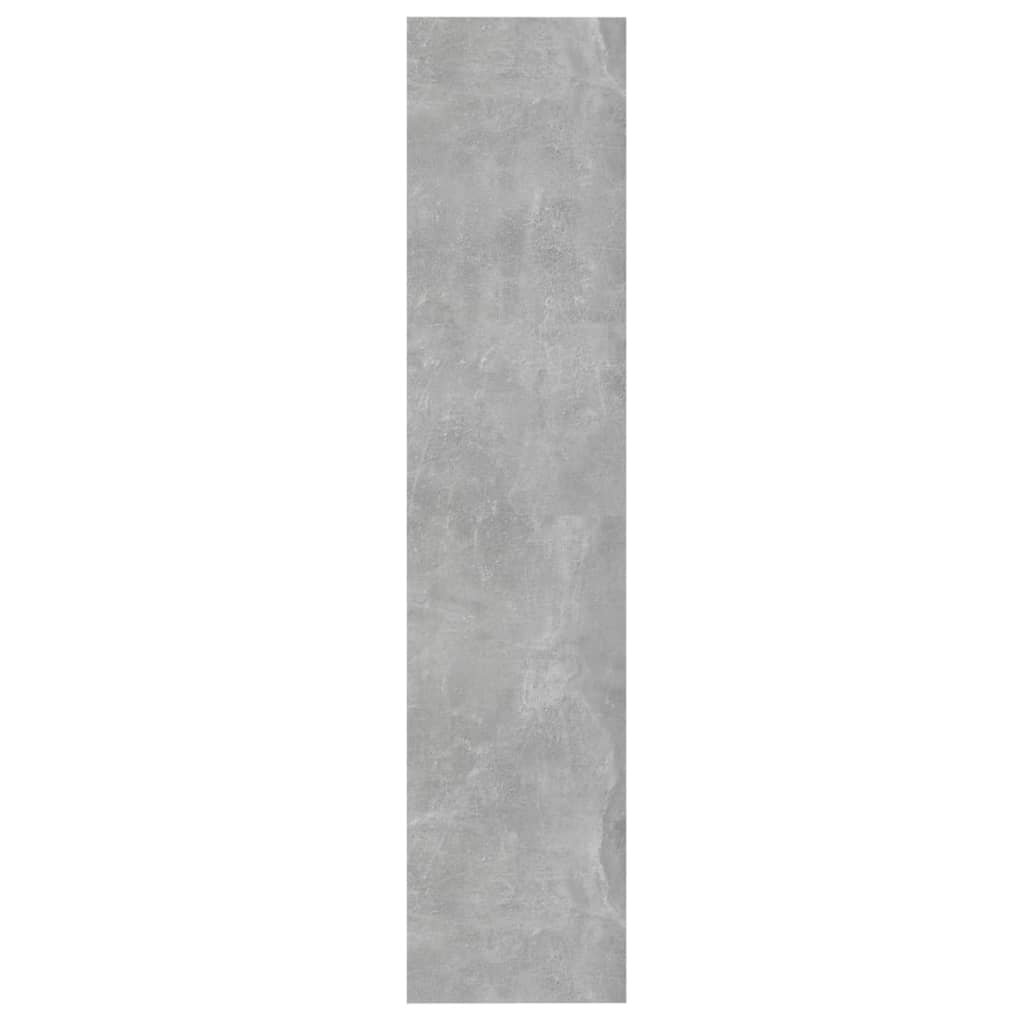 Bibliothèque/séparateur de pièce gris béton 60x30x135 cm matériau bois