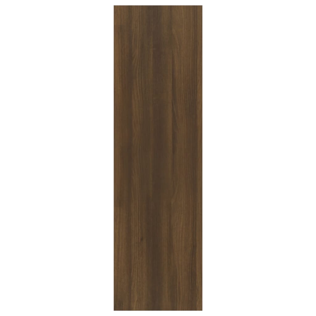 Bibliothèque/séparateur de pièce chêne brun 40x30x103cm matériau bois