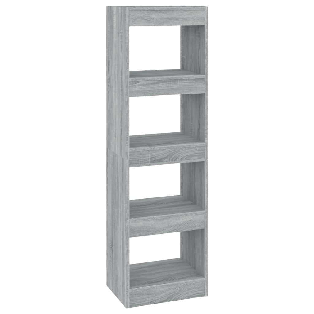 Bibliothèque/séparateur de pièce gris Sonoma 40x30x135 cm