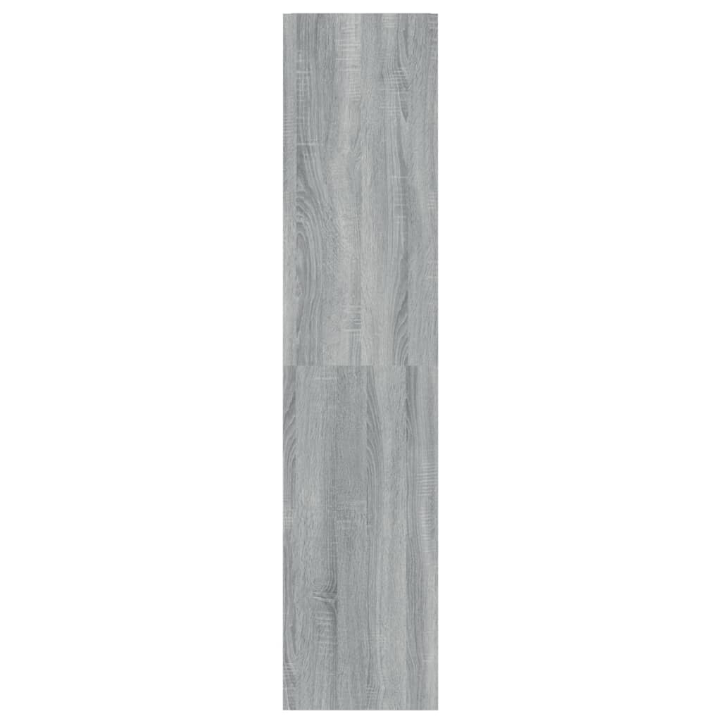 Bibliothèque/séparateur de pièce gris Sonoma 40x30x135 cm