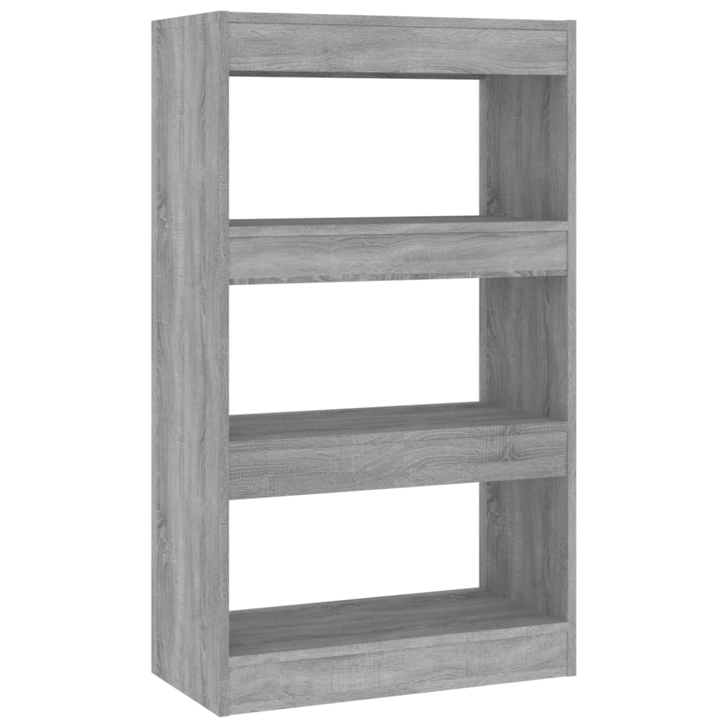 Bibliothèque/séparateur de pièce gris Sonoma 60x30x103 cm matériau bois
