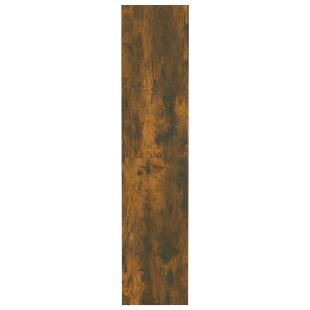 Bookcase/room divider smoked oak 80x30x135 cm wood material