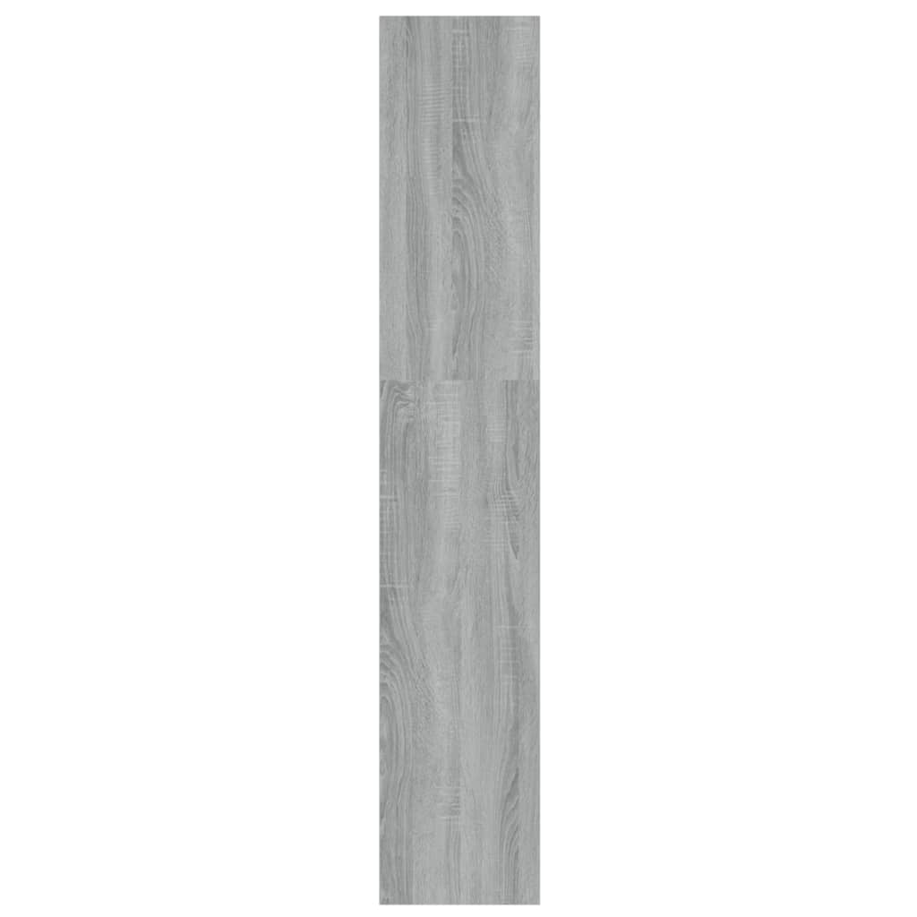 Bibliothèque/séparateur de pièce gris Sonoma 100x30x166 cm