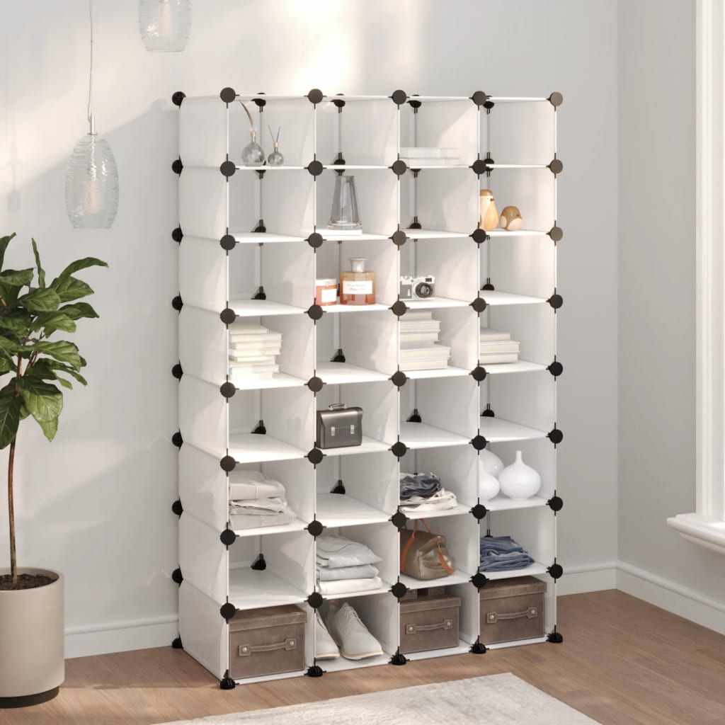 Shoe rack transparent 93x36.5x140 cm PP