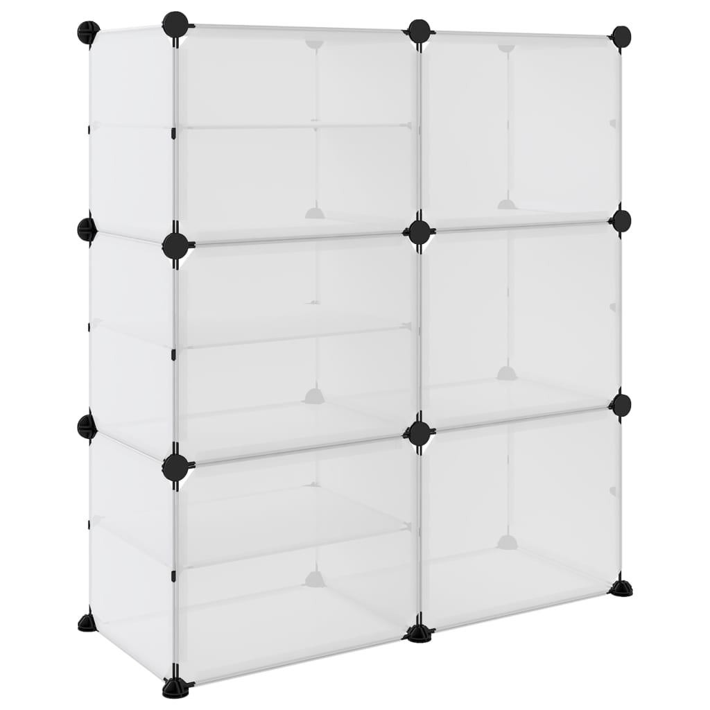 Shoe rack transparent 84x31.5x93 cm PP