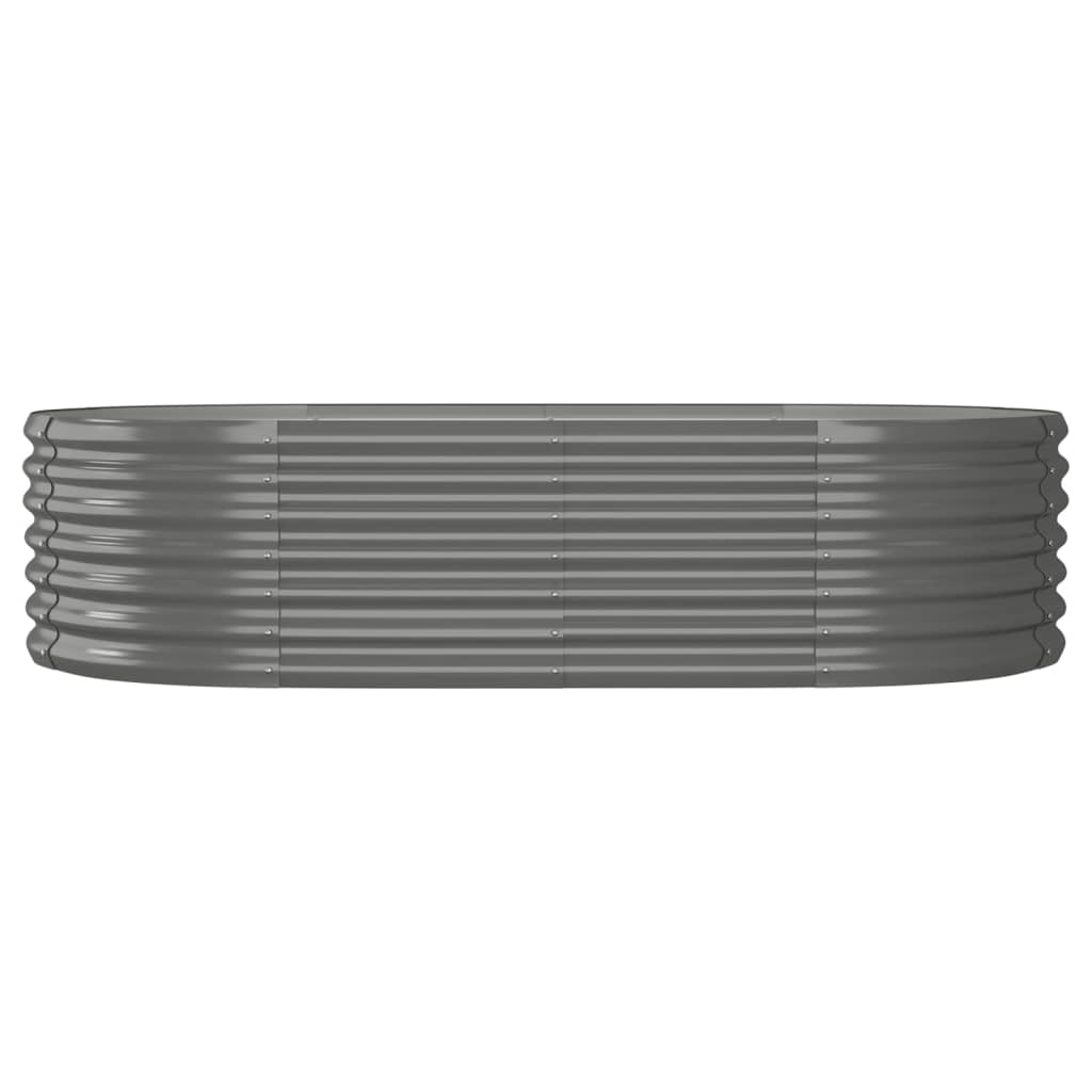Hochbeet Verzinkter Stahl 152x80x36 cm Grau