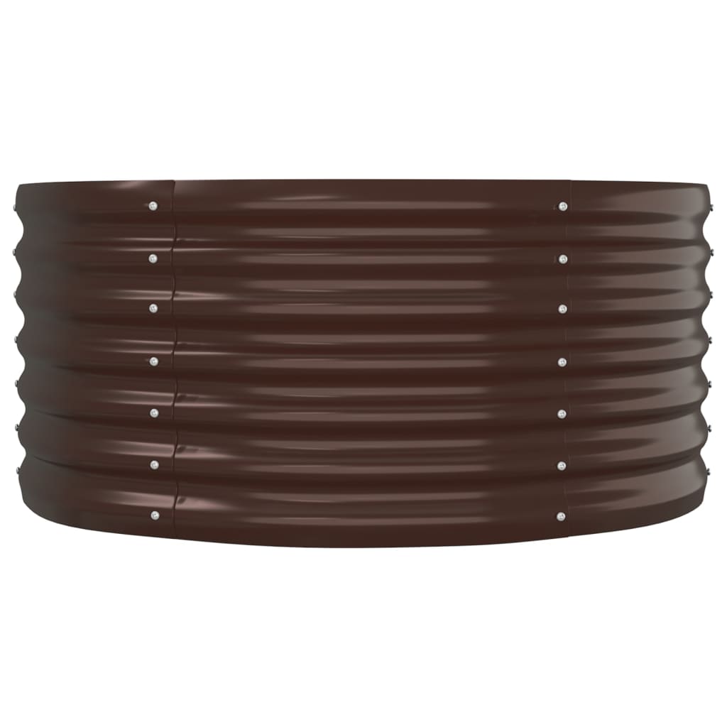 Hochbeet Verzinkter Stahl 152x80x36 cm Braun