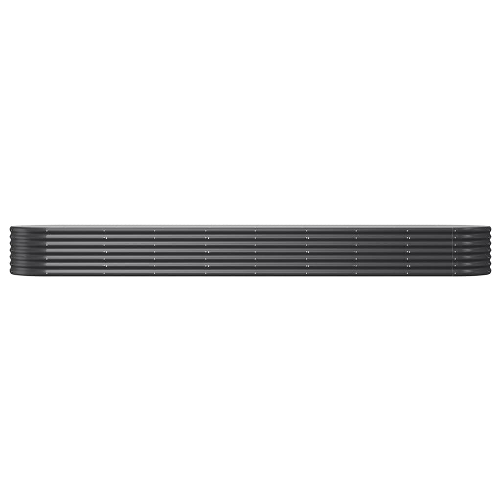 Hochbeet Verzinkter Stahl 368x80x36 cm Anthrazit