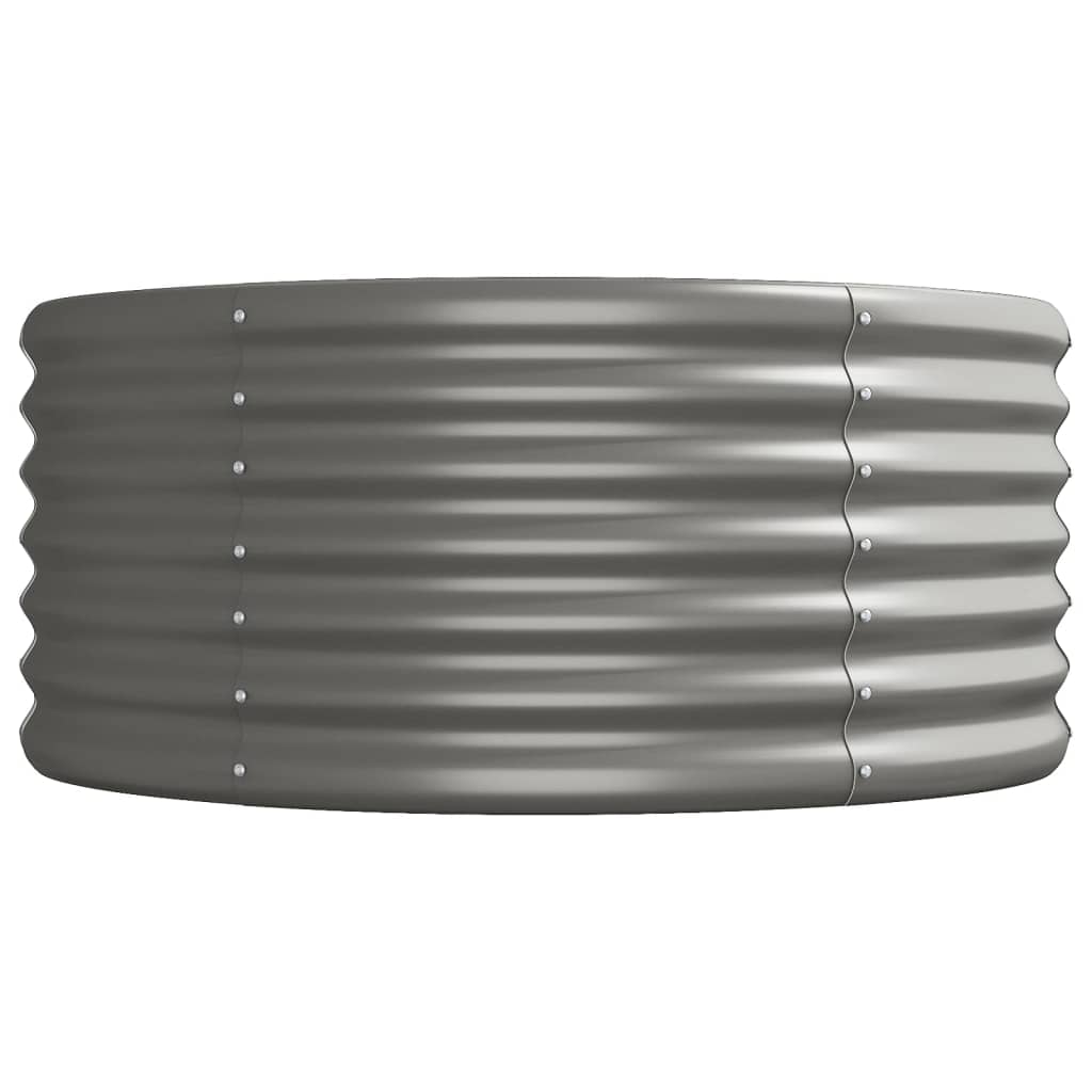 Hochbeet Verzinkter Stahl 440x80x36 cm Grau