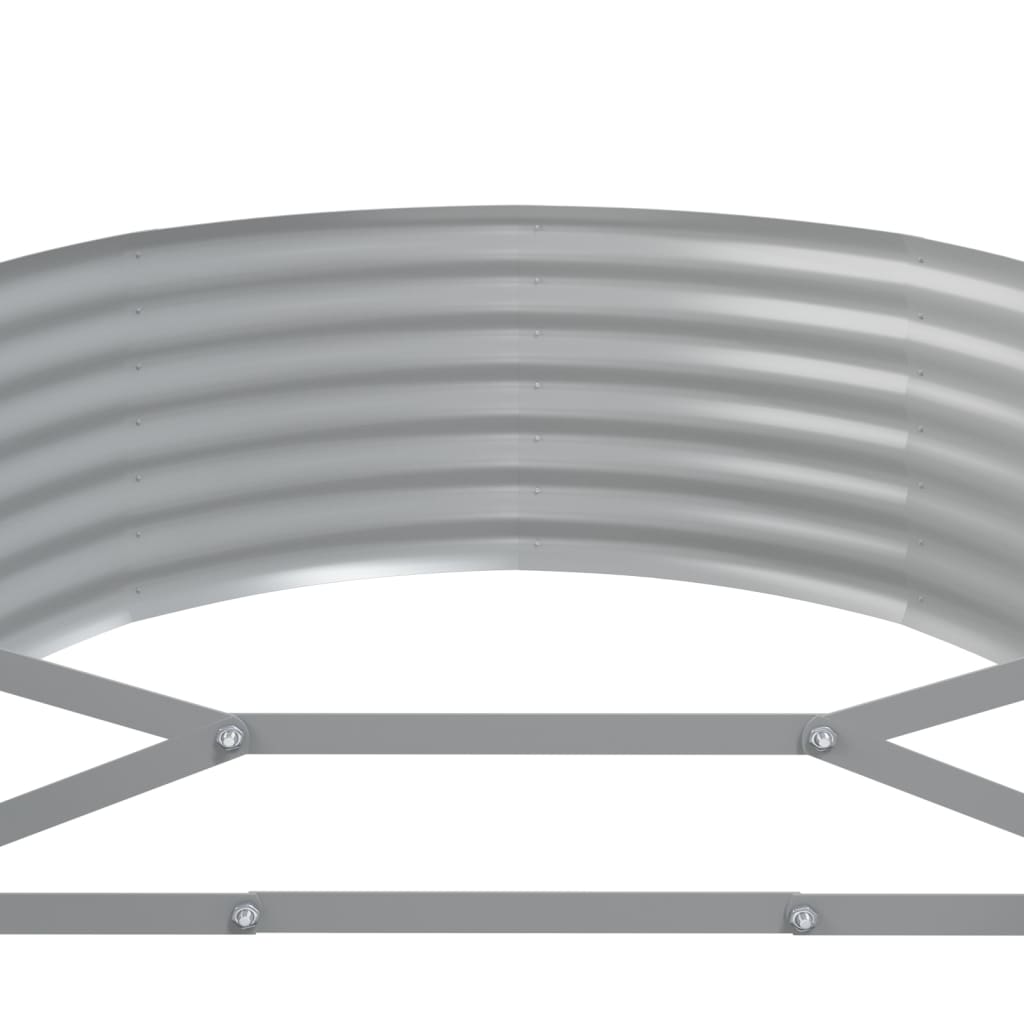 Hochbeet Verzinkter Stahl 175x100x36 cm Grau
