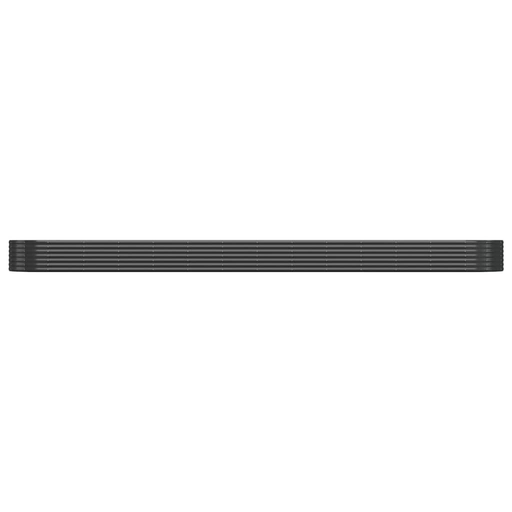 Hochbeet Verzinkter Stahl 544x100x36 cm Anthrazit