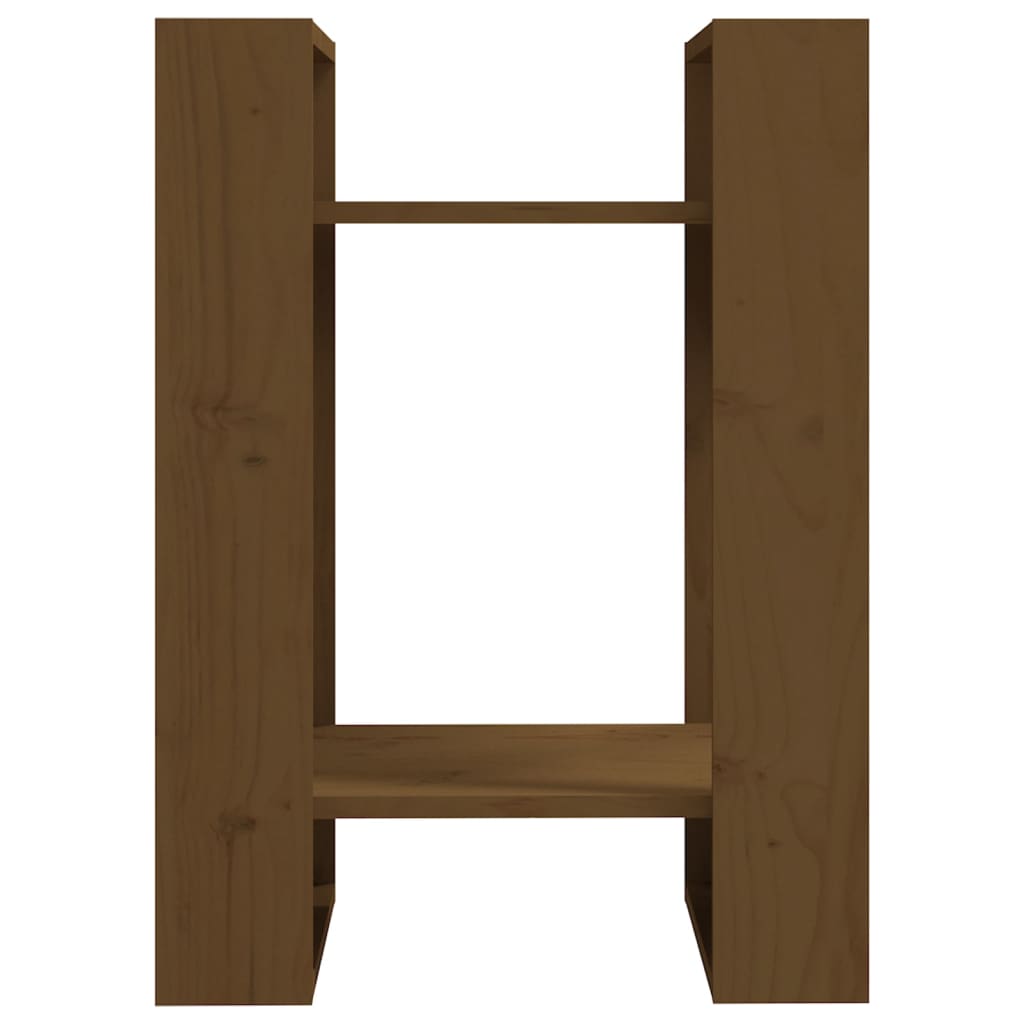 Bibliothèque/séparateur de pièce marron miel 41x35x57cm bois de pin massif