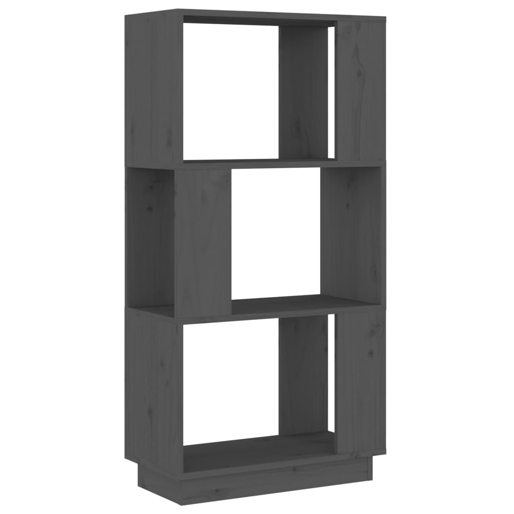 Bibliothèque/séparateur de pièce gris 51x25x101 cm bois de pin massif