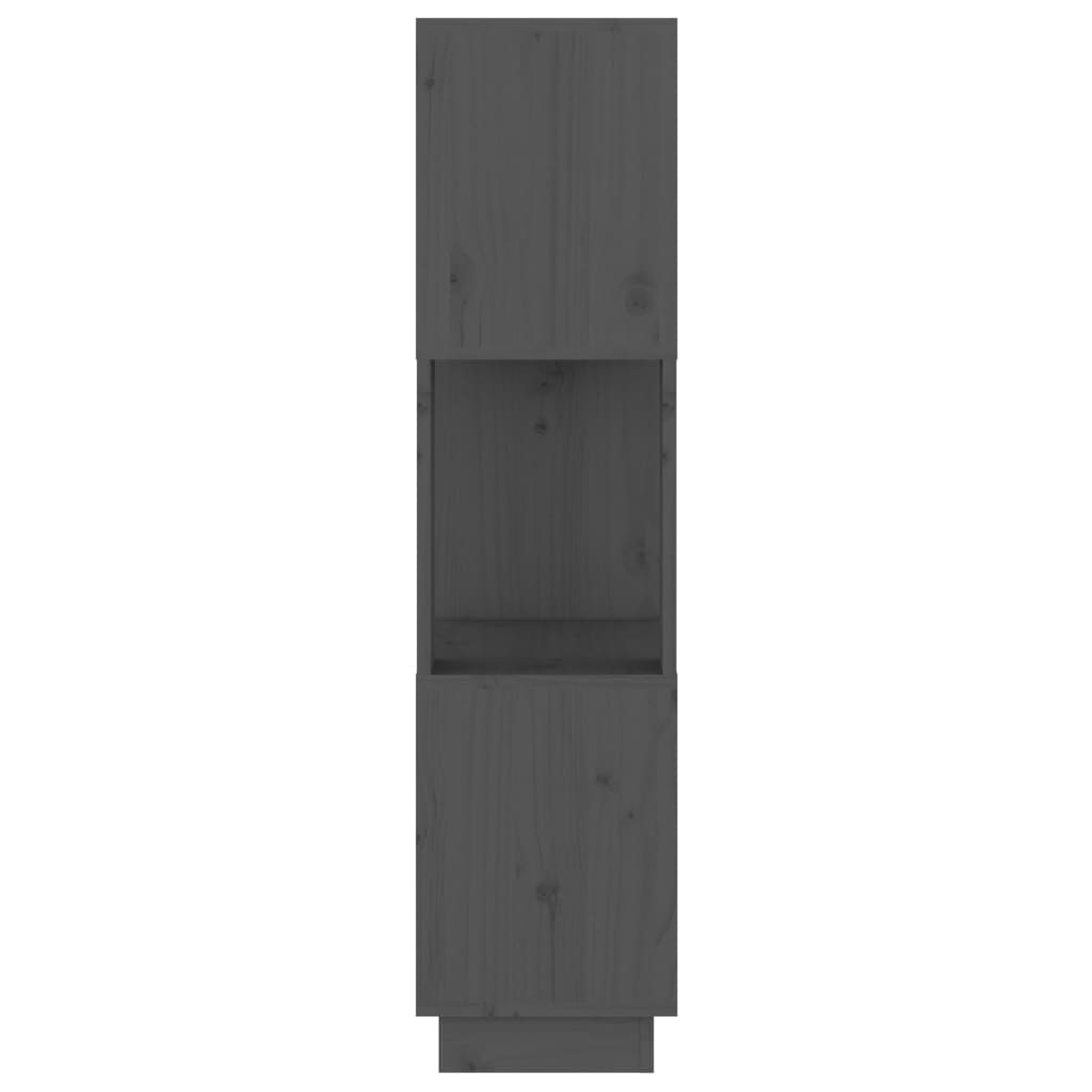 Bibliothèque/séparateur de pièce gris 51x25x101 cm bois de pin massif