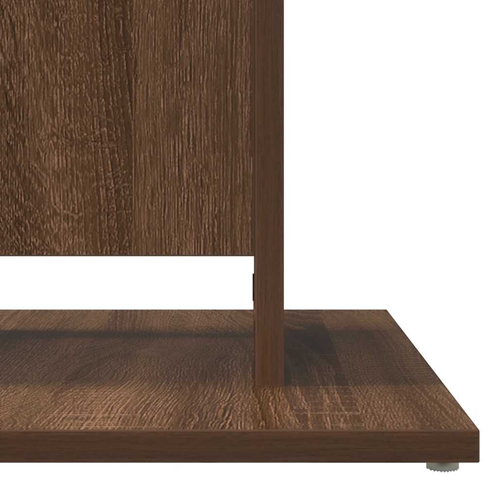 Bistrotisch Braun Eichen-Optik 60x60x75 cm Holzwerkstoff