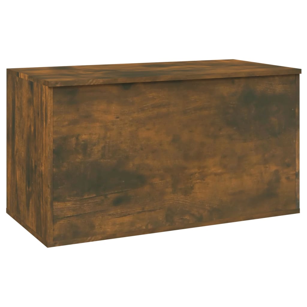 Storage chest smoked oak 84x42x46 cm made of wood material
