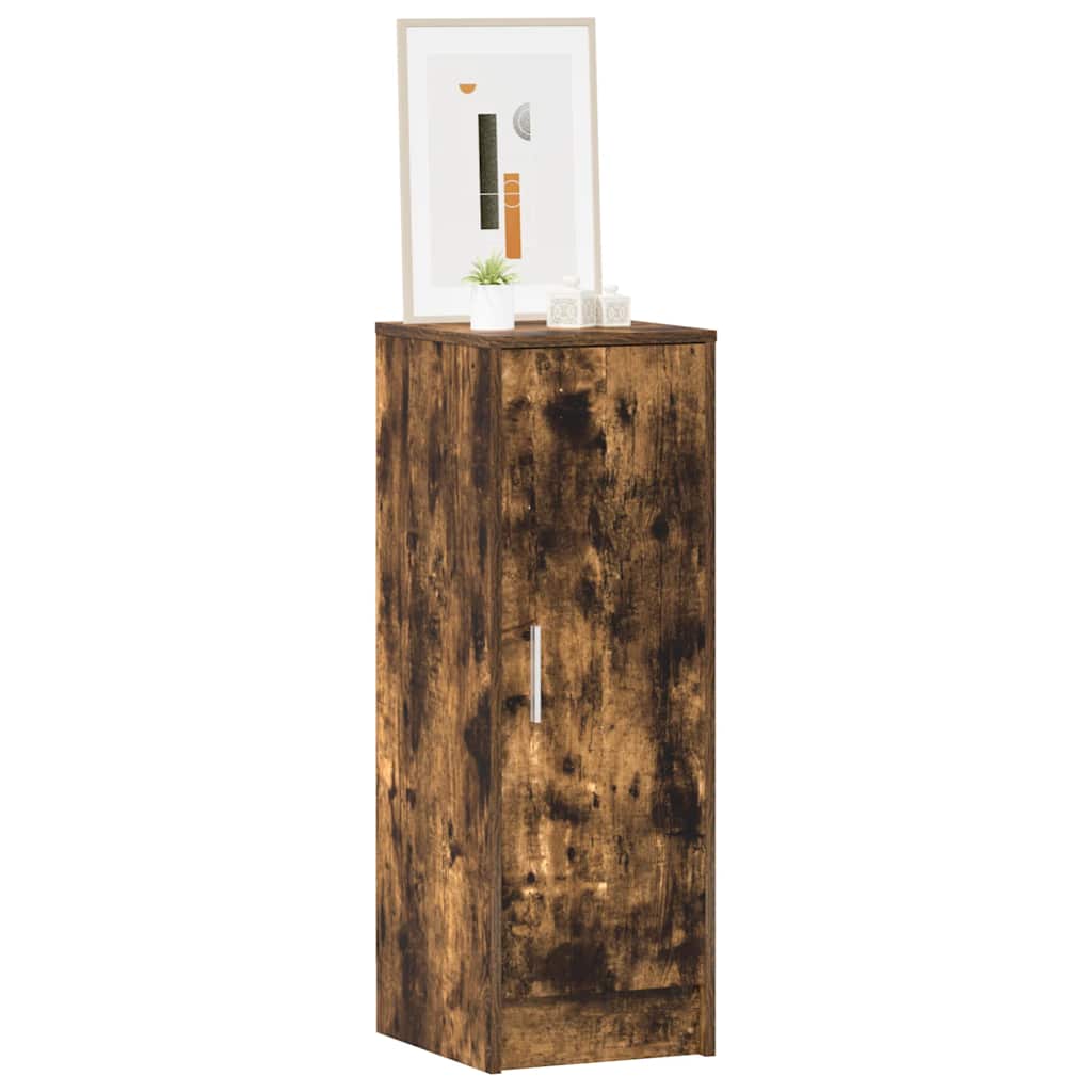 Shoe rack smoked oak 32x35x92 cm made of wood