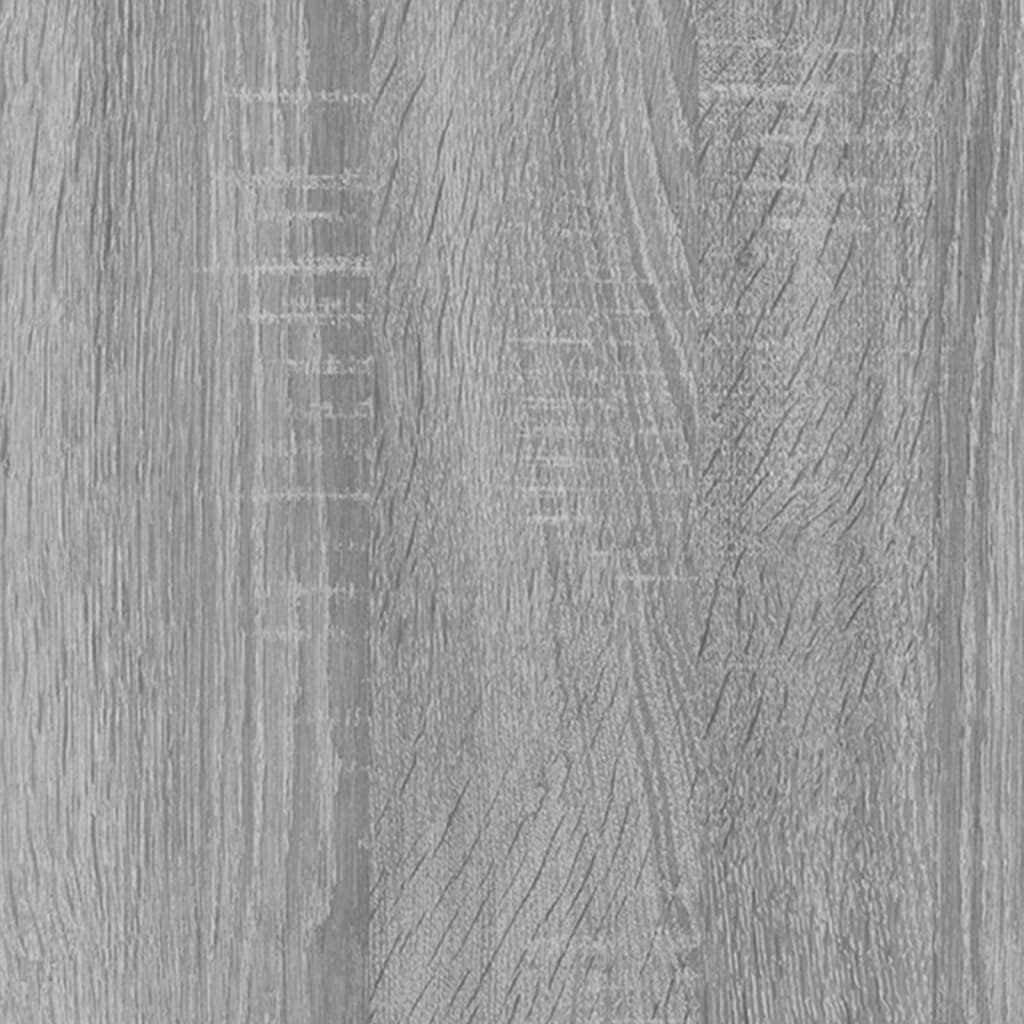 Bibliothèque/séparateur de pièce gris Sonoma 80x24x96 cm matériau bois