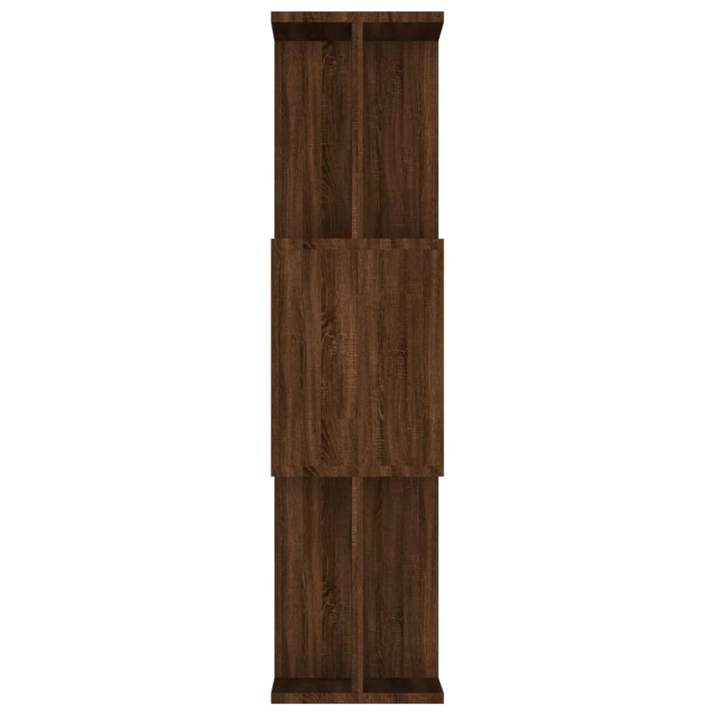 Bibliothèque/séparateur de pièce chêne brun 80x24x96 cm matériau bois