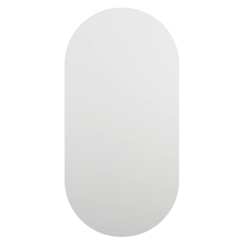 Spiegel mit LED-Leuchten 60x30 cm Glas Oval