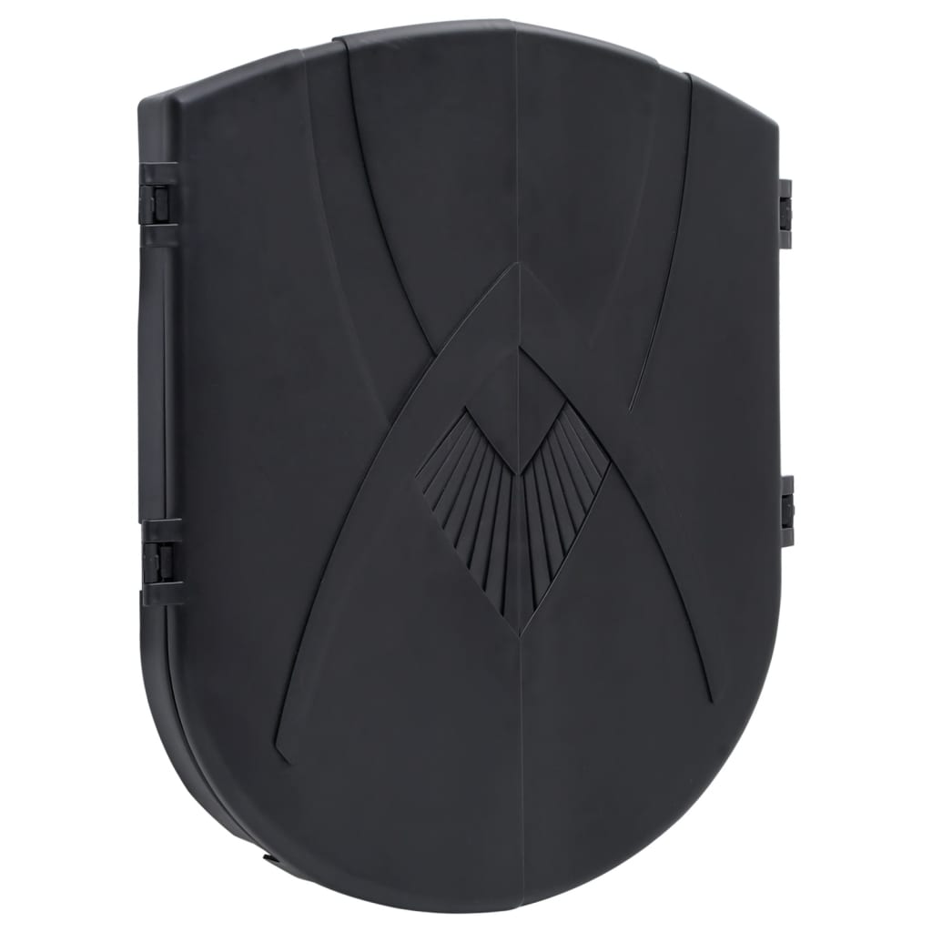 Electric dartboard with darts black polypropylene