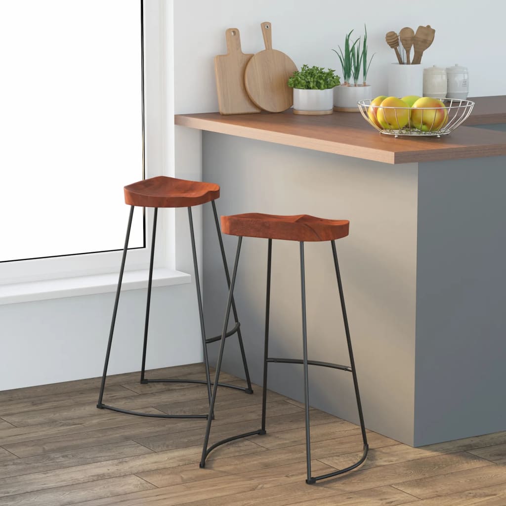 Gavin bar stools 2 pcs. 50x40x78 cm solid mango wood