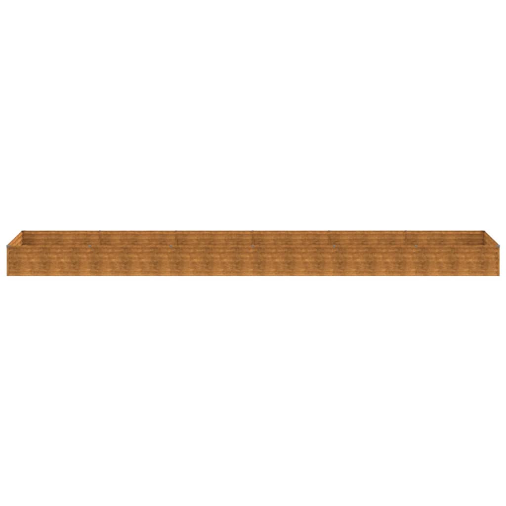 Raised bed 579x100x36 cm Corten steel
