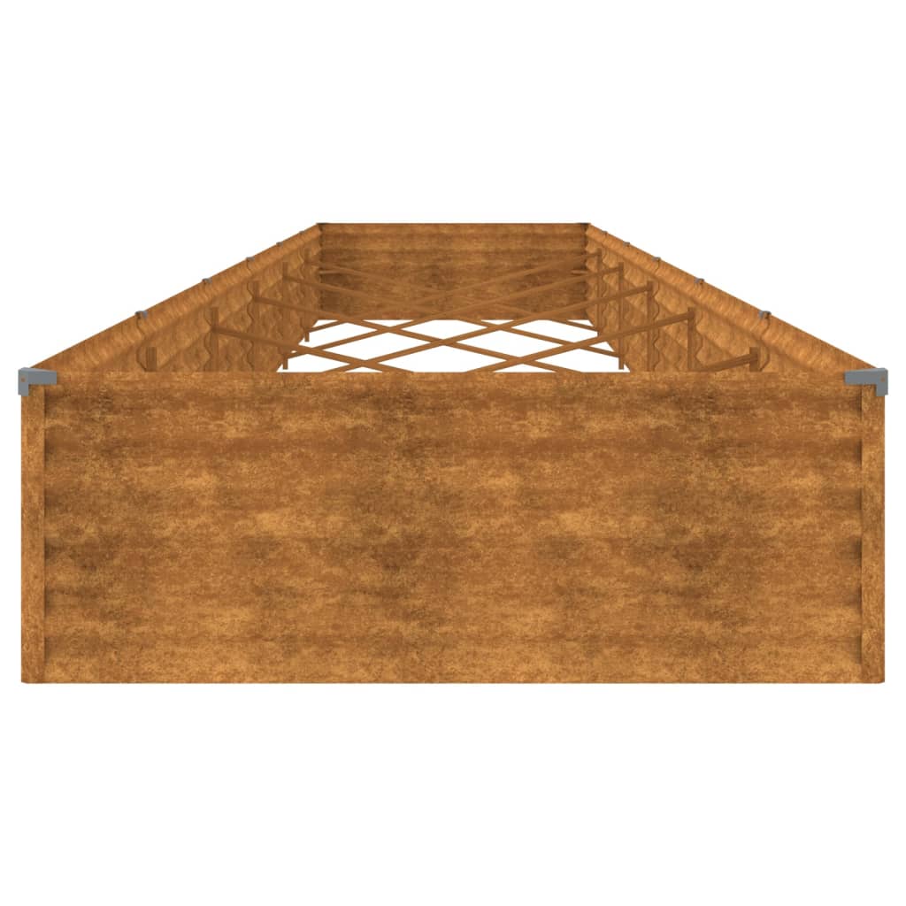 Raised bed 579x100x36 cm Corten steel