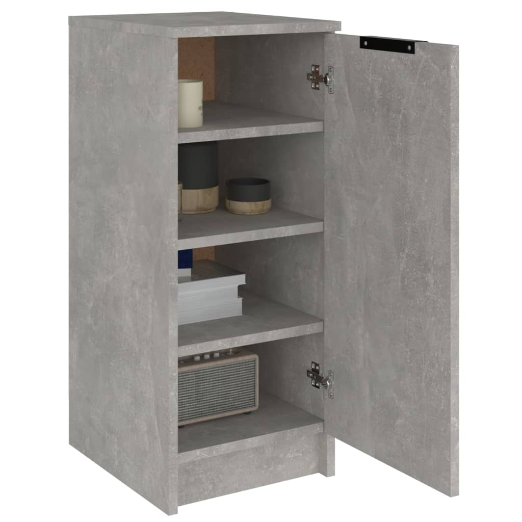 Shoe rack concrete gray 30x35x70 cm made of wood