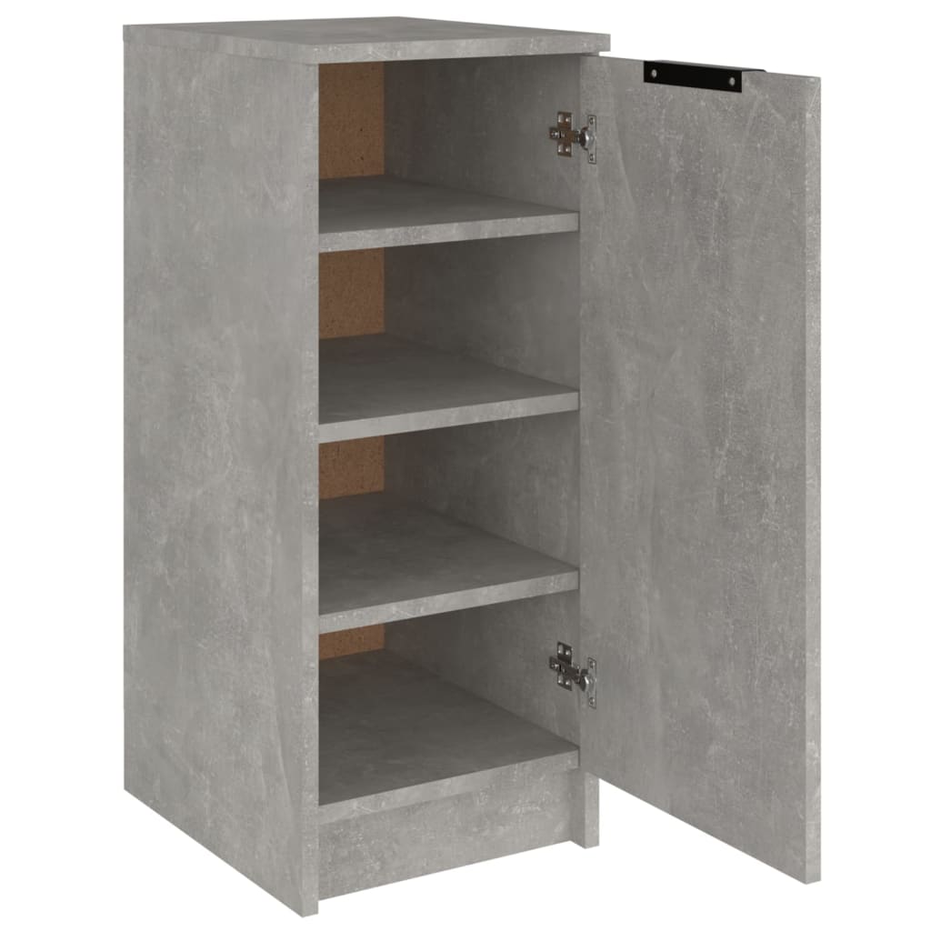 Shoe rack concrete gray 30x35x70 cm made of wood