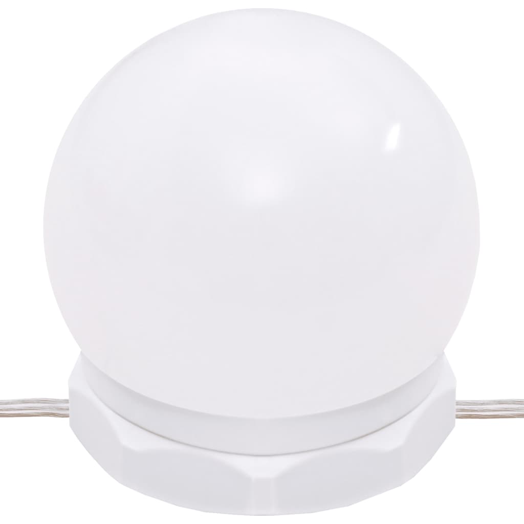 Schminktisch mit LED Braun Eichen-Optik 86,5x35x136 cm
