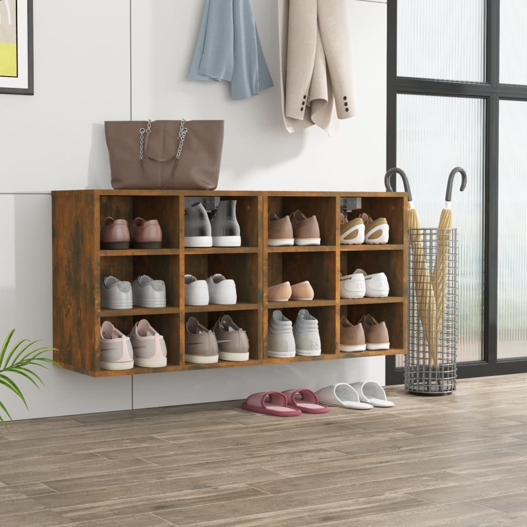 Shoe racks 2 pcs. smoked oak 52.5x30x50 cm