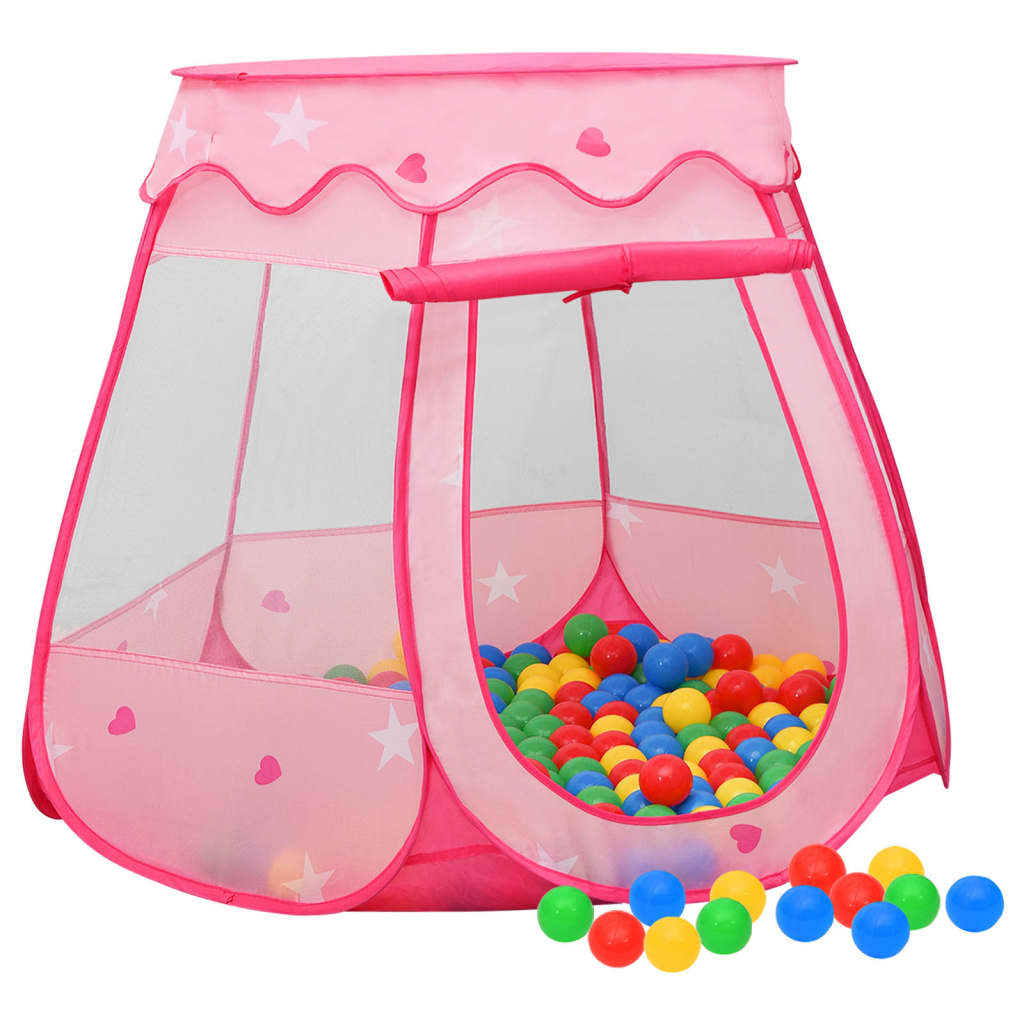 Children's play tent pink 102x102x82 cm
