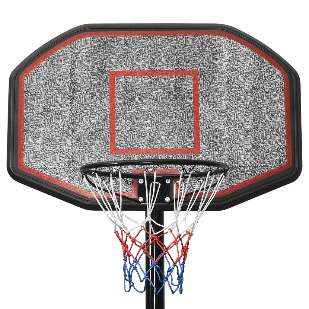 Support de basket noir 258-363 cm en polyéthylène