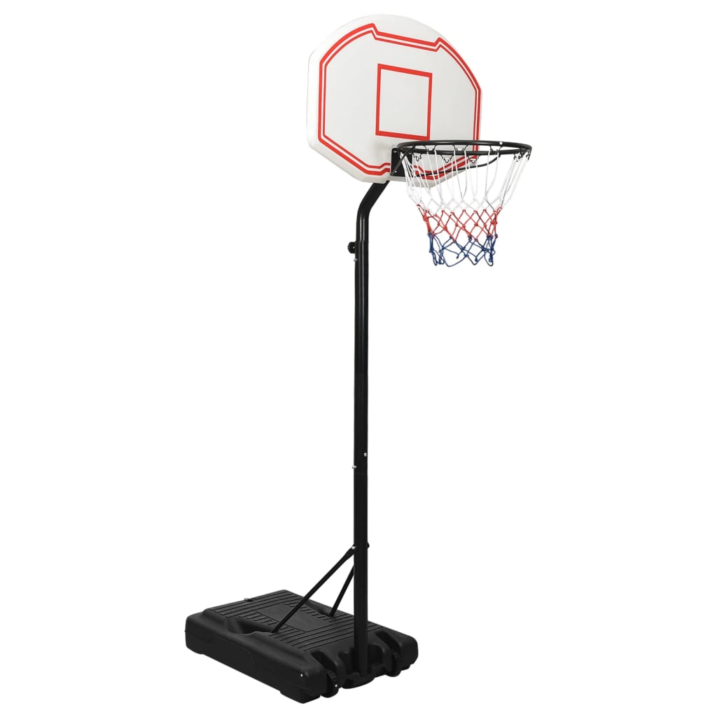Support de basket blanc 237-307 cm en polyéthylène